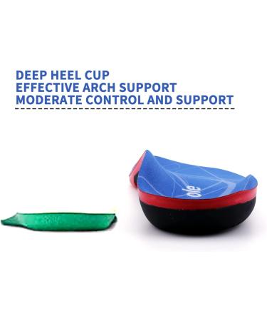 Orthotic Arch Support Insoles for Plantar Fasciitis - Men/Women 9-10.5 - Gel Cushioning, Metatarsalgia Relief - Black - Buy Online on GoSupps.com