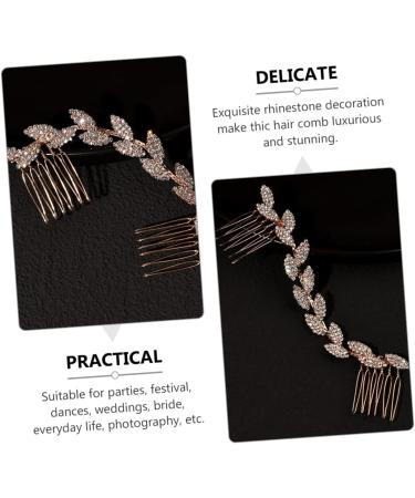 Angoily Bridal Hair Accessories Crystal Wedding Hair Accessory Pearl Hair Barrettes Crystal Hair Clips Pearl Hair Accessories for Women Rhinestones Zinc Alloy Women's Hair Comb - Buy Online on GoSupps.com