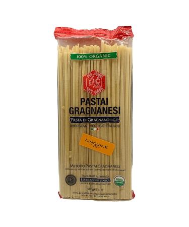 Linguine Organic Italian Pasta di Gragnano | I.G.P. Protected | 17.6 Ounce | 500 Gram