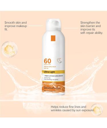 Body Sunscreen Mist Waterproof Sun Protection Spray Face Sun Protection Mist Fast Absorption Sunscreen Outdoor Sports Sunscreen Travel Sunscreen Spray Camping Sun Protection - Buy Online on GoSupps.com