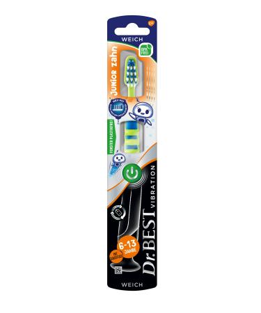 Dr.Best Vibration Junior Toothbrush Soft (1 piece) for thorough tooth brushing 1 piece (1 pack)
