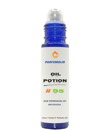 Oil Potion # 95 Inspired by Britannia Unisex Uncut Grade A Fragrance Body Oil Dupe Concentrated Long Lasting Roll-On 10ml / 0.33 oz