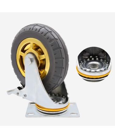 Threaded Shaft Swivel Castors Ball Castors Lockable Bearing with Brake Swivel Casters for Furniture and Workbench Set of 4 Load 400KG(2 Standard+2 Brake 3inch) - Buy Online on GoSupps.com