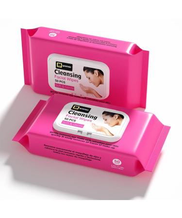 Cleansing Facial Wipes - 50 Luxuriously Gentle & Soft Wipes for Skincare | International Shipping Available - Buy Online on GoSupps.com