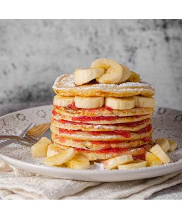 CleanFoods Raw Banana Pancakes 425g | Low-Calorie 45 Calories/100g | Quick 2-Minute Preparation | Konjac Glucomannan - Buy Online on GoSupps.com