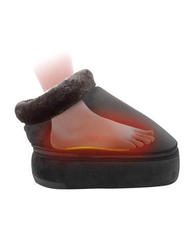 BATIVE Foot Warmer Foot Heating Pad with 3 Speeds Heat Therapy and 3D Kneading Massage Washable Plush Cover and Foot Relief
