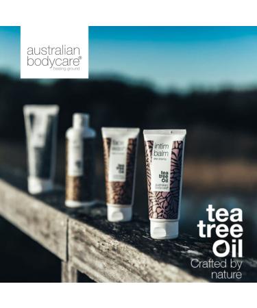 Australian Bodycare Set | Tea Tree Oil Body Peeling Shower Gel & Lotion for Acne & Itchy Skin - 100% Vegan 200ml (3 Pack) | International Shipping - Buy Online on GoSupps.com