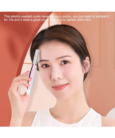 Heated Eyelash Curler - Electric USB Rechargeable | 3 Temperature Modes for Long Lasting Curls (Pink - Buy Online on GoSupps.com