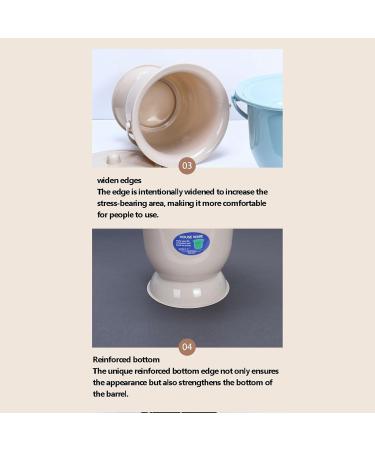 NEDLON Portable Spittoon with Handle Potty Urinal Chamber Pot Urine Bucket with Lid for Household Adults Pregnant Unisex (Color : Orange) - Buy Online on GoSupps.com