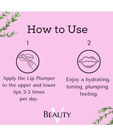 V Beauty Lip Plumper - Intense Vegan Lip Enhancer Serum with Hyaluronic Acid for Moisturizing Lips (Red Passion) - Buy Online on GoSupps.com