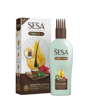 sesa Sesa Ayurvedic Strong Roots Hair Oil for Hair Fall Control and Hair Growth Prevents Hair Fall  Supports Growth  Repairs Damage Bhringraj and 25 Rare Herbs with 6 Nourishing Oils All Hair Types 100 ml (Pack of 1) Str...