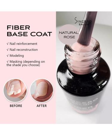 Sincero Salon - Nautral Rose Gel Nail Polish Base Coat 6ml - Extra Strong Nail Strengthener For Damaged Nails - Gel Base Coat - Nail Varnish - Gel Polish Nail Art - LED UV Gel Nail Polish Natural Rose - Buy Online on GoSupps.com