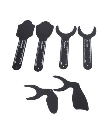 Dental background photo contrast board 6 pieces metal intraoral photographic black background dental photo background contrastor accessories for the inclusion of oral photos