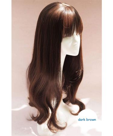 HHTX Long Welled Topper Hair Parts | Dark Brown Synthetic Wiglet for Women | Add Volume & Style | Pony Clip | International Shipping - Buy Online on GoSupps.com
