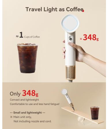 Hair Dryer Travel 110 000 RPM Sechoir Cheveux with Ceramic Technology Nozzle for Fast Drying High Speed Blow Dryer 3-Speed Thermo Control Professional Low Noise Design for Travel/Home/Salon Blue - Buy Online on GoSupps.com