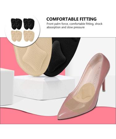 Lurrose 4 Pairs Sponge forefoot pad high heel liners gel Forefoot insert high heel insoles Non Slip Shoe Insert metatarsal insoles Shoe Pad 4d mesh stretch fabric - Buy Online on GoSupps.com