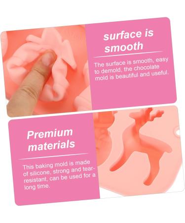 ABOOFAN 2pcs Christmas Cake Mold Silicone Christmas Baking Mold Cookie Molds Candy Baking Mold Chocolate - Buy Online on GoSupps.com