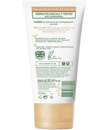 Simple Protect 'N' Glow Express Glow Clay Polish Cleanser leaves skin naturally glowing for expert facial skin care 150 ml (Pack of 3) 150 g (Pack of 3) - Buy Online on GoSupps.com