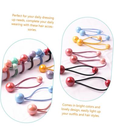 FOMIYES 35 Pairs Headband Color Hair Tie Hair Ties Rubber Bands for Hair Pom Pom Hair Band Ponytail Holders Clear Hair Elastics Colored Rubber Bands Hair Rope Acrylic Girl Bead Dribble - Buy Online on GoSupps.com