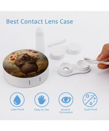 Buy Hapy Groundhog Contact Lens Travel Kit - Portable Cute Box with Mirror for Daily Outdoor Use | International Shipping Available - Buy Online on GoSupps.com
