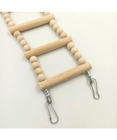 Wooden Bird Ladder for Pets | 12 Climbing Ladders for Parrots Hamsters & Squirrels - Durable Bird Cage Accessories (70 x 8.9 cm) - Buy Online on GoSupps.com