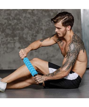 Liposuction Massage Roller Stick for Athletes | Muscle Soreness Relief & Lymphatic Drainage | Trigger Point Therapy Massager for Runners & Back Recovery - Buy Online on GoSupps.com