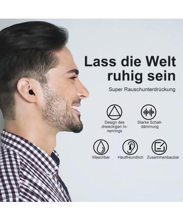 3D Soft Sleep Earplugs | Reusable Silicone Hearing Protection | Reduce Snoring & Enhance Travel Concentration - S/M/L Sizes - Buy Online on GoSupps.com