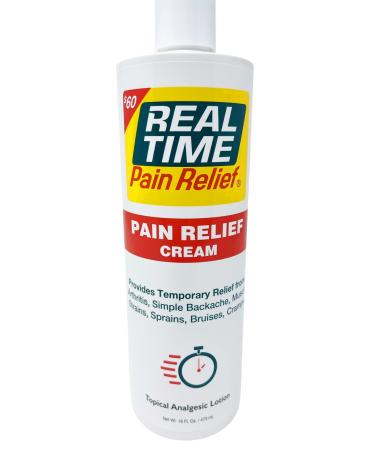 Real Time Pain Relief Pain Relief Cream 16oz Flip Top