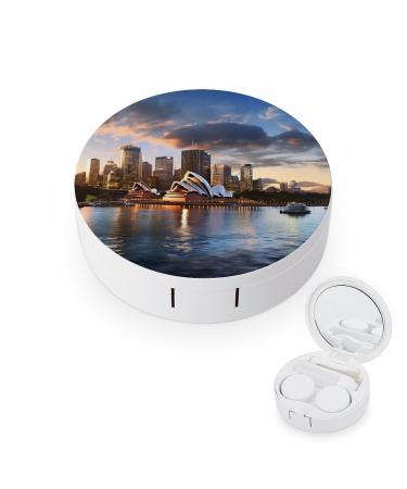 Contact Lens Case City Sydney Portable Travel Contact Lens Box Contact Lens Storage Box