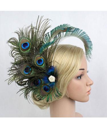 Mobestech Womens Hats Hair Clip Retro Vintage Hairpin Flowers Pearls Bobby Pin with Rhinestone Hair Clip Hair Ornament Accessory for Women Girls Hair Styling -Green Womens Headbands - Buy Online on GoSupps.com