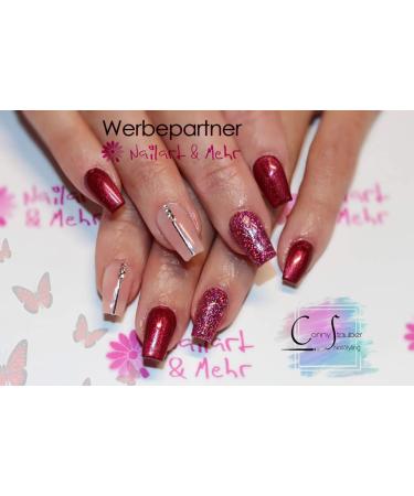 Buy N+M 'FANCY' Holographic Glitter UV Gel 4ml - HOLO-STARS 04 Red | Made in Germany | International Shipping Available - Buy Online on GoSupps.com