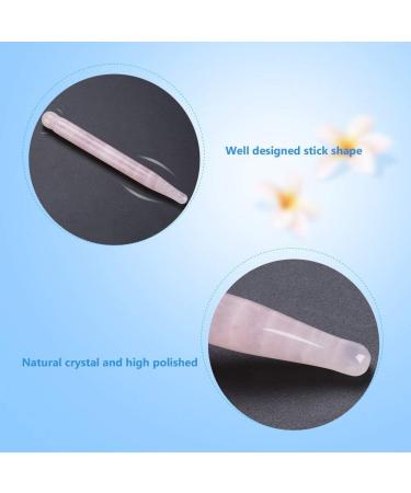 Acupressure Pen - Natural Rose Quartz Acupuncture Stick | 12cm Acupressure Tool for Wellness & Relaxation - Buy Online on GoSupps.com