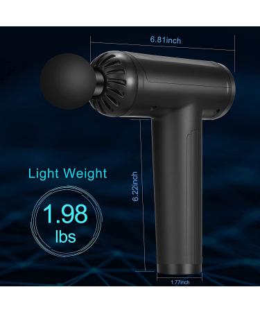 Deep Tissue Massage Gun - 30 Speed Quiet Muscle Percussion Massager for Athletes - 10 Heads Back Neck Hammer Massager (Black) - Buy Online on GoSupps.com