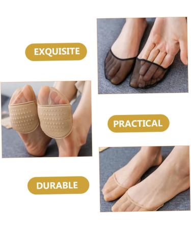FOMIYES 12 Pairs Half Socks Summer Accessories Half Foot Socks Topper Liner Socks Non-Slip Forefoot Pads Toe Protectors Women Non- Metatarsal Pads Breathable Miss Feminine Products Cotton - Buy Online on GoSupps.com