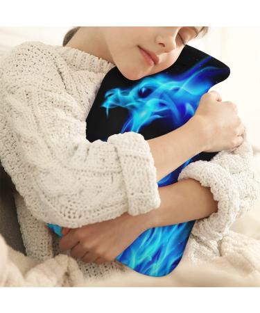 Fire Dragon Hot Water Bottle with Fluffy Cover - 2L Capacity for Kids Men & Women | Cozy Nights & Pain Relief - Buy Online on GoSupps.com
