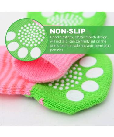 Hwtcjx 8 Pcs Paw Protector Dog Socks Paws Stop Licking Socks for Dogs Non-Slip Pet Socks Pet Socks with Rubber Non-Slip Warmth Anti-Scratch Suitable for Indoor Wear 30x75 mm (S/M) - Buy Online on GoSupps.com