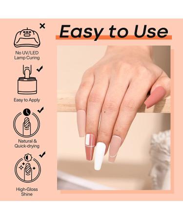 AZUREBEAUTY 18Pcs Dip Powder Nail Kit - Baby Pink & Neutral Colors for Manicure Art | Salon or Home Use - Buy Online on GoSupps.com