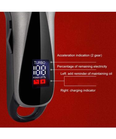 Beard Trimmer for Men Adjustable Hair Clipper Trimmer Cutter Oil Hair Round Head USB Charging Limiting Comb Tail Hook Easy to Grip Convenient to Use - Buy Online on GoSupps.com