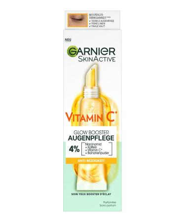 Garnier Vitamin C Anti-Tired Eye Cream & Moisturizing Serum Bundle - Radiant Skin Aloe Vera & Hyaluronic Acid 30ml - Buy Online on GoSupps.com