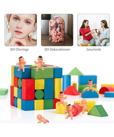 YiliYa Mini Plastic Babies - 100pcs Dolls for Baby Shower Favors Party Decorations & Bath Crafts - Buy Online on GoSupps.com