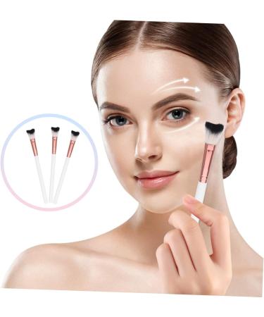 IWOWHERO 3pcs Fish Tail Brush Makeup Tool Portable Nose Brush Nose Brush for Women Makeup Brush Wooden Handle 18.50X1.00X1.00CM As Shown - Buy Online on GoSupps.com