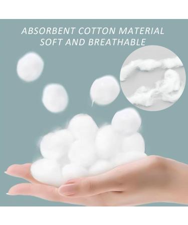 300 Absorbent Cotton Balls | Pure White Cotton Balls for Makeup Removal - Fat-Solter Quality - Buy Online on GoSupps.com