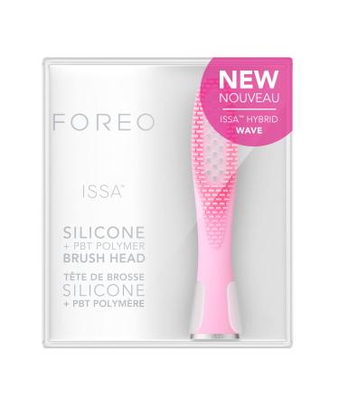 FOREO ISSA Hybrid Wave Brush Head Pink  Medical-Grade Silicone & PBT Polymer Bristles  6 Months Lasting