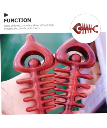 Tovinanna Wooden Comb - Premium Back & Body Massager Tool | Wide Tooth Rosewood Scalp Comb for Relaxation & Wellness - Buy Online on GoSupps.com