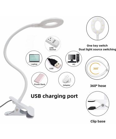 Lishumei 16W Mini USB UV LED Nail Lamp Dryer - Gel Nail Curing Light Fixture with Flexible Gooseneck Cord, 8 UV/LED Beads - White Round Head - Buy Online on GoSupps.com