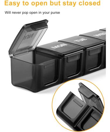 TookMag Extra Large Pill Organizer - 7 Day XL Weekly Pill Box for Vitamins, Fish Oil & Supplements - Buy Online on GoSupps.com