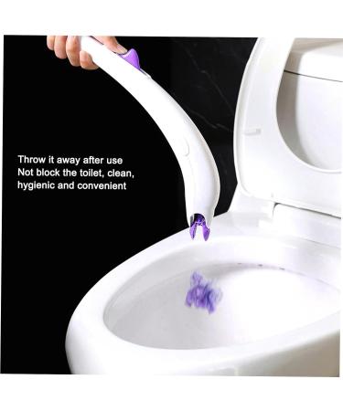 Disposable Toilet Brush Refills - Pack of 12 Soluble Fiber Pads for 3061 Toilet Scrubber Wand - Lavender Scented - Buy Online on GoSupps.com