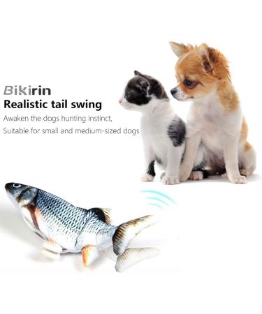 Bikirin Flopping Fish dog activity toys Realistic and Interesting Plush Flippety Fish that Swings (Simulation Interactive Toys for Indoor Pets Puppy) Perfect for Biting Chewing and Kicking - Buy Online on GoSupps.com