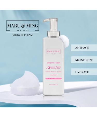 Cleopatra's Dream Organic Luxury Goat Milk & Honey Shower Cream - 27 oz | Hydrating & Nourishing for Radiant Skin - Buy Online on GoSupps.com