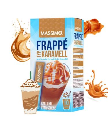 MASSIMO Frapp Caramel Lot de 16 bo tes de 250 g (160 b tonnets de 25 g) D licieuse boisson instantan e en poudre avec caf instantan caf ine pr paration rapide